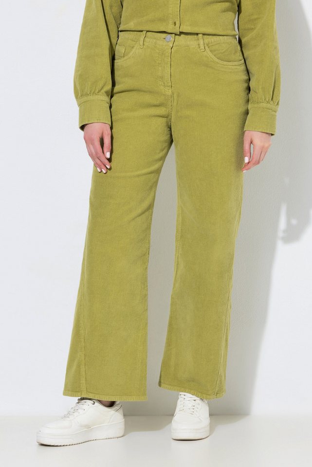 Ulla Popken Funktionshose Cordhose Mary weites Bein Komfortbund Bild 5