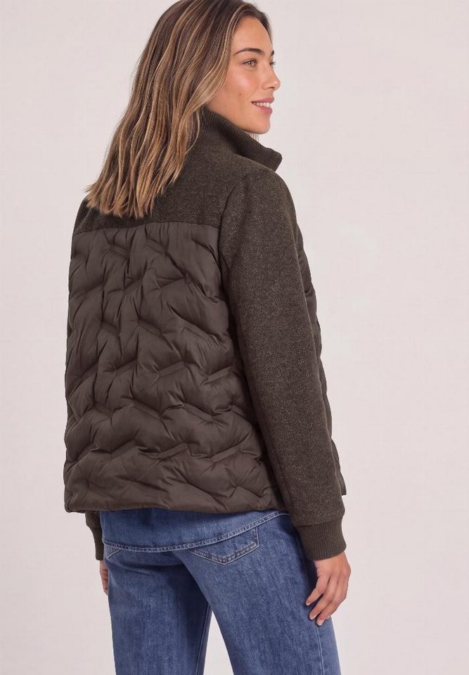 STREET ONE Outdoorjacke Strukturmix Jacke mit geklebter Steppung