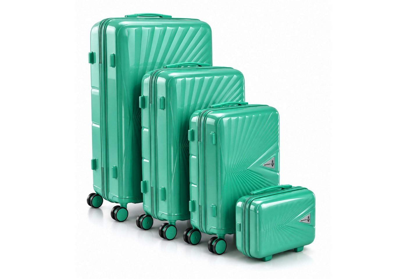 Berwin Trolleyset mit Beautycase Modell Cryta Aqua Breeze, 4 Rollen, (Set, 4 tlg., MS-19756) Bild 4
