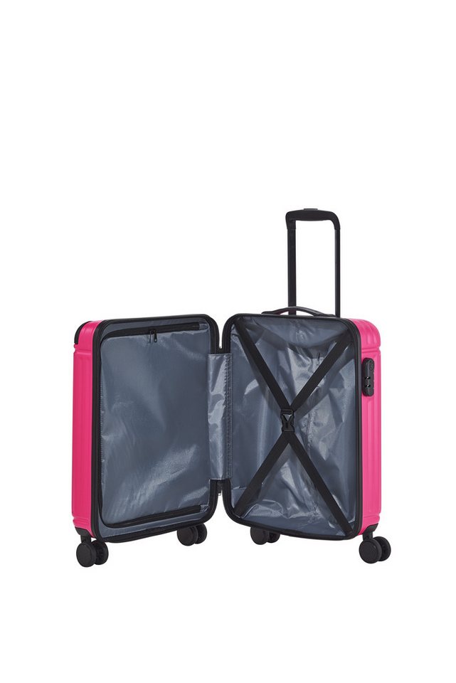 travelite Handgepäckkoffer Cruise, ABS Kabinengepäck, Pink, Türkis, Blau, 4 Rollen Bild 3