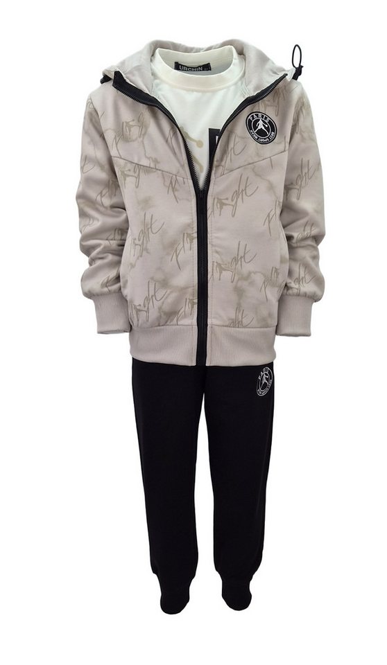 Hessis Freizeitanzug Jungen Jogginganzug JF1330 (Set, 3-tlg., Kapuzenjacke, Langarmshirt, Jogginghose), bestehend aus Kapuzenjacke, Langarmshirt, Jogginghose Bild 4