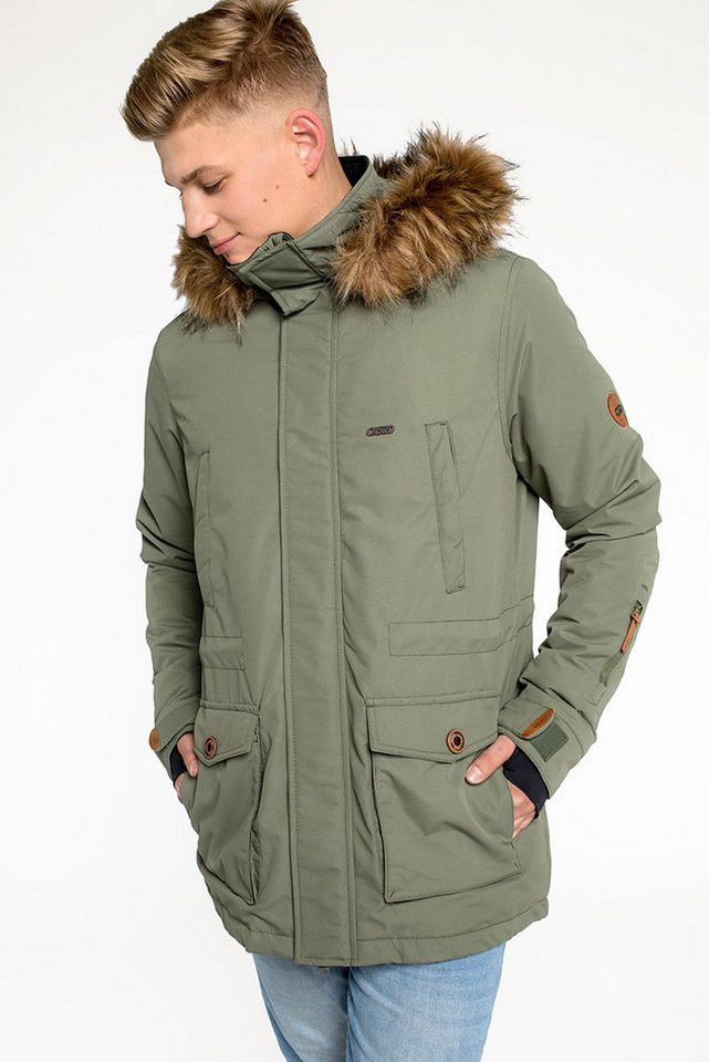 CNSRD Funktionsparka TRAVIS PARKA OS MEN mit hochschließendem Kragen und Kapuze