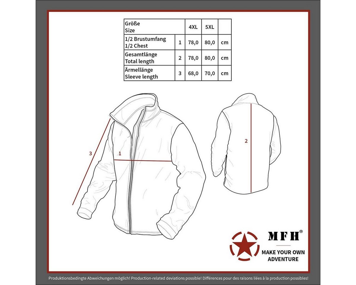 MFH Outdoorjacke US Pilotenjacke MA1, schwarz, große Größen Bild 2