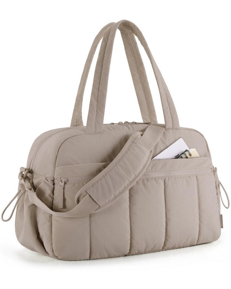 Fyrove Reisetasche Reisetasche Wasserdichter Reise-Seesack - Tragetasche, Sporttasche (Schultertasche (Erweiterbar mit Trolley-Ärmel und Nasstasche), Atmungsaktiv, wasserdicht, verschleißfest, großes Fassungsvermögen), Schultergurt, für Yoga, Schwimmen, Tourismus, Fitness