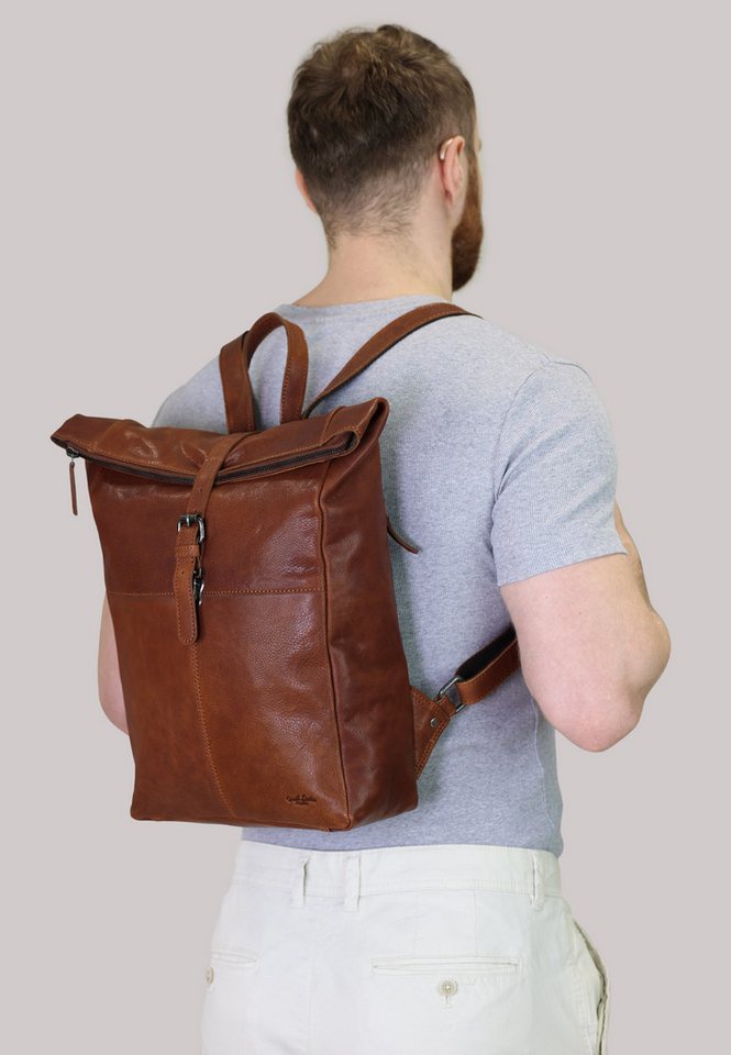 Gusti Leder Rucksack Gusti Leder big backpack Valja (1-tlg), Rucksack Lederrucksack Vintage Wanderrucksack Braun Leder Bild 2