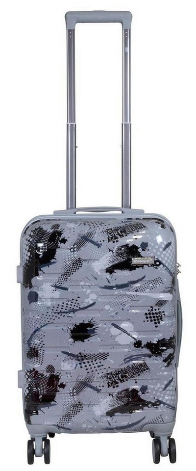 Warenhandel König Hartschalen-Trolley Cespara, 4 Rollen, Dehnfalte für Gr. L und XL, farbig abgestimmte Griffe und Rollen Bild 4