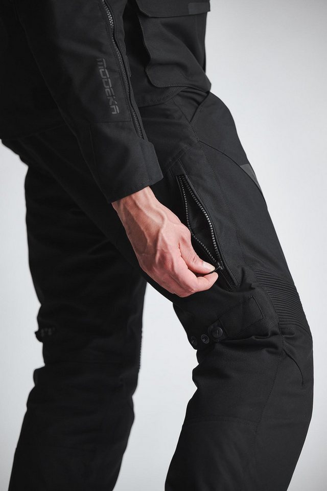Modeka Motorradhose Aeris II wasserdichte Motorrad Textilhose 3-Lagen-Laminat,Hüftprotektoren enthalten,Knieprotektoren enthalt Bild 4