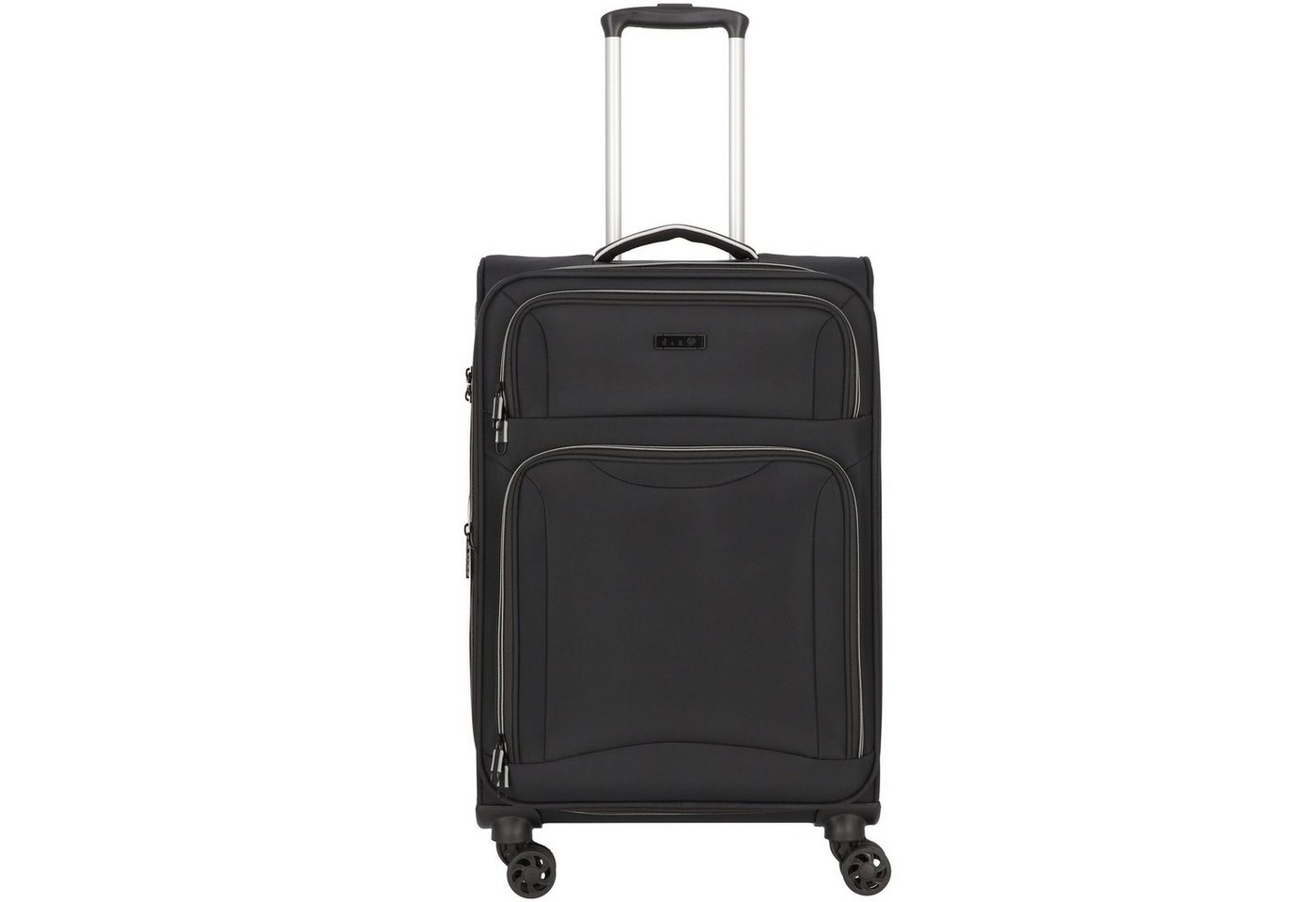D&N Weichgepäck-Trolley Travel Line 9204, 4 Rollen, Polyester