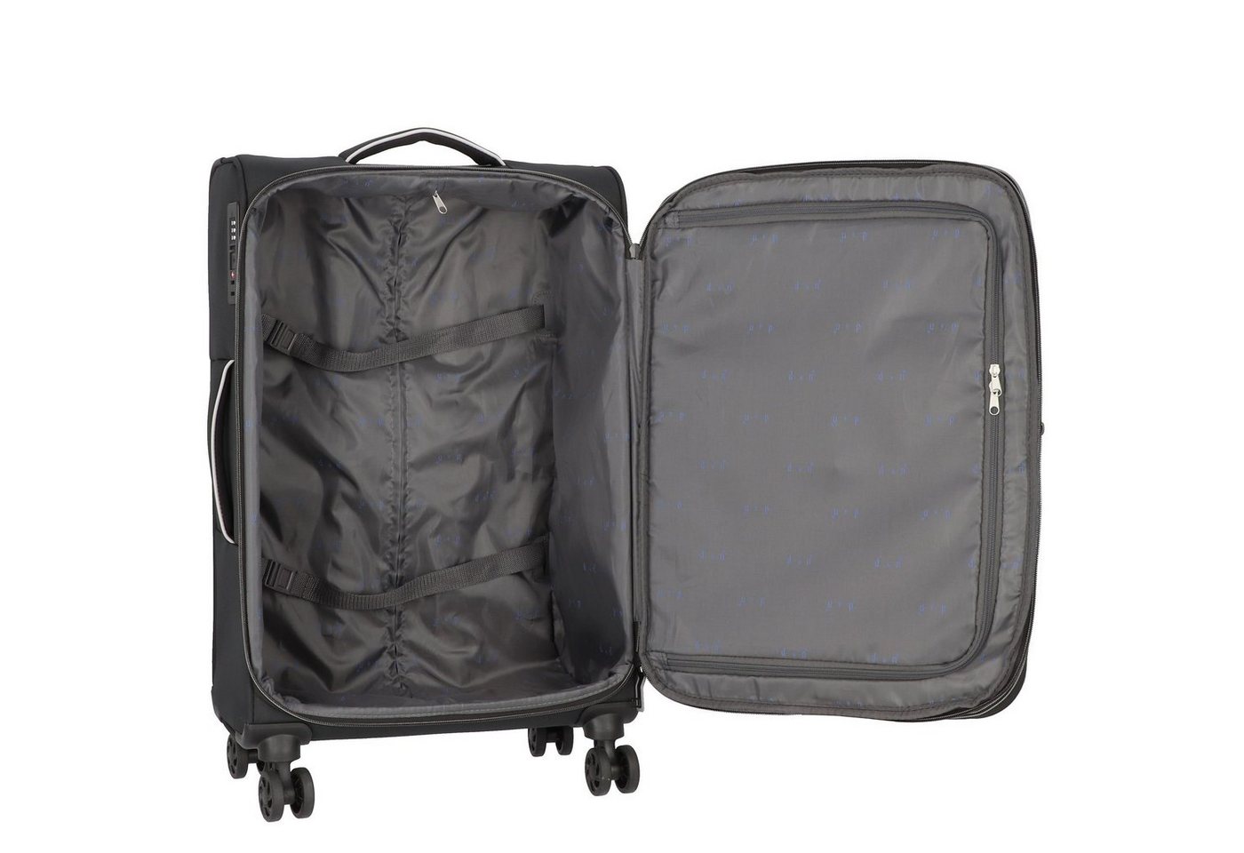 D&N Weichgepäck-Trolley Travel Line 9204, 4 Rollen, Polyester Bild 5