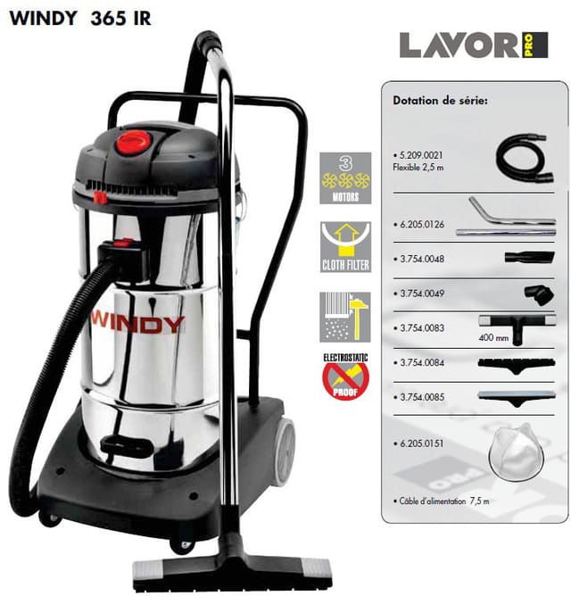 Lavor Pro Windy 365 IR Nass und trockensauger