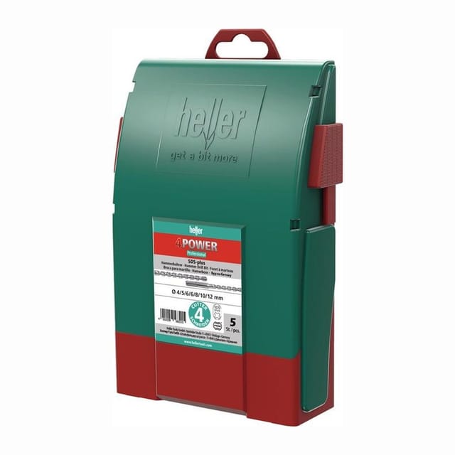 Hammerbohrersatz 4Power 7-teilig SDS-plus Kunststoffbox