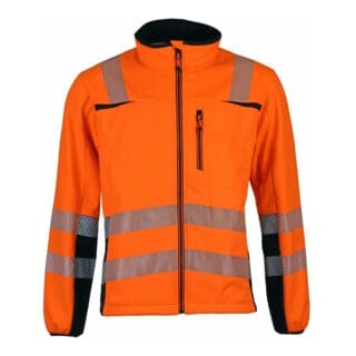 Asatex - Warnschutz-Softshelljacke Prevent® Trendline Größe xxl orange/schwarz