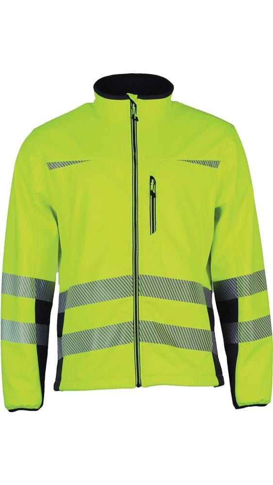 Warnschutz-Softshelljacke Prevent® Trendline gelb / schwarz Größe xl - PTW-SN/XL/78 - Asatex