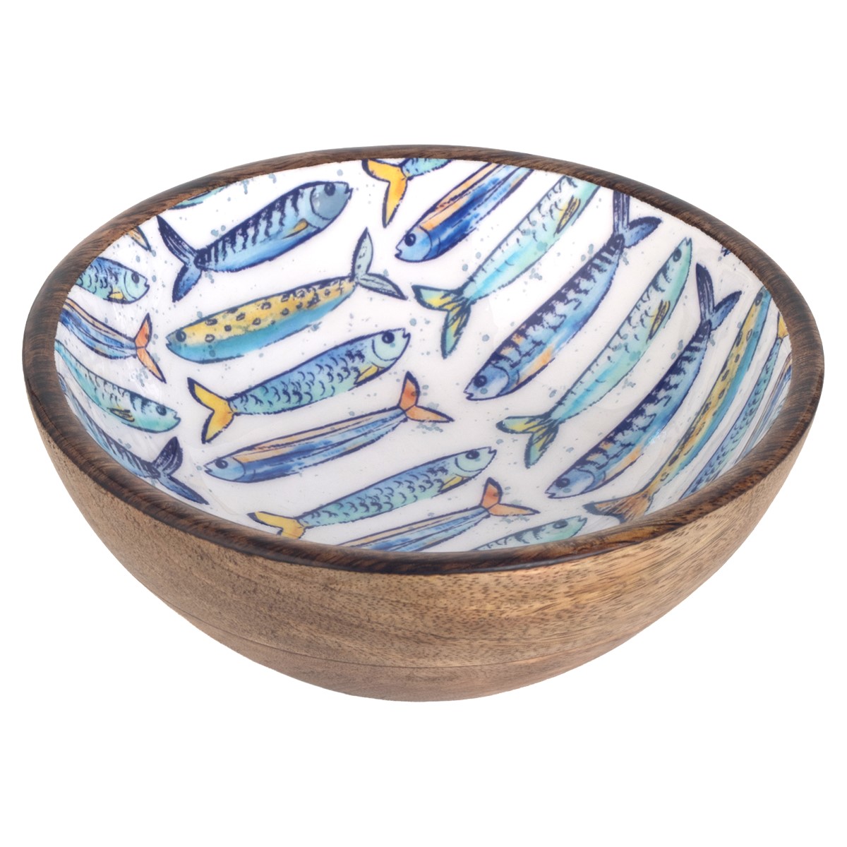 Fischglas Aus Holz Und Kunstharz M – Frische Und Farbenfrohe Dekoration