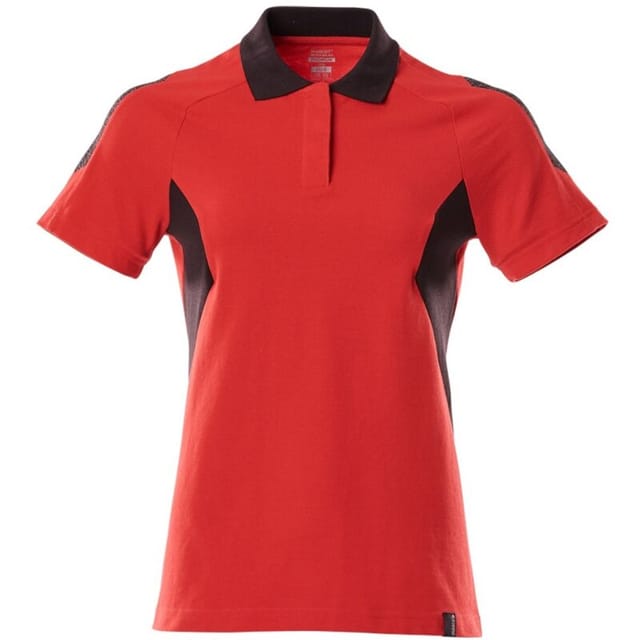 Accelerate Damen Poloshirt 18393-961 Gr. 5XL verkehrsrot/schwarz - Mascot