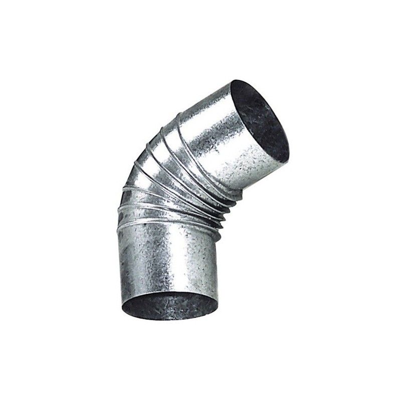 200 Mm Verzinkter Ofenbogen. 90° (0,8 Mm.)