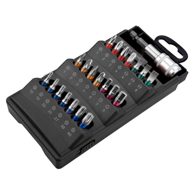 Graphit - 22 Schraubendreher-Bits, 1/4 Bits