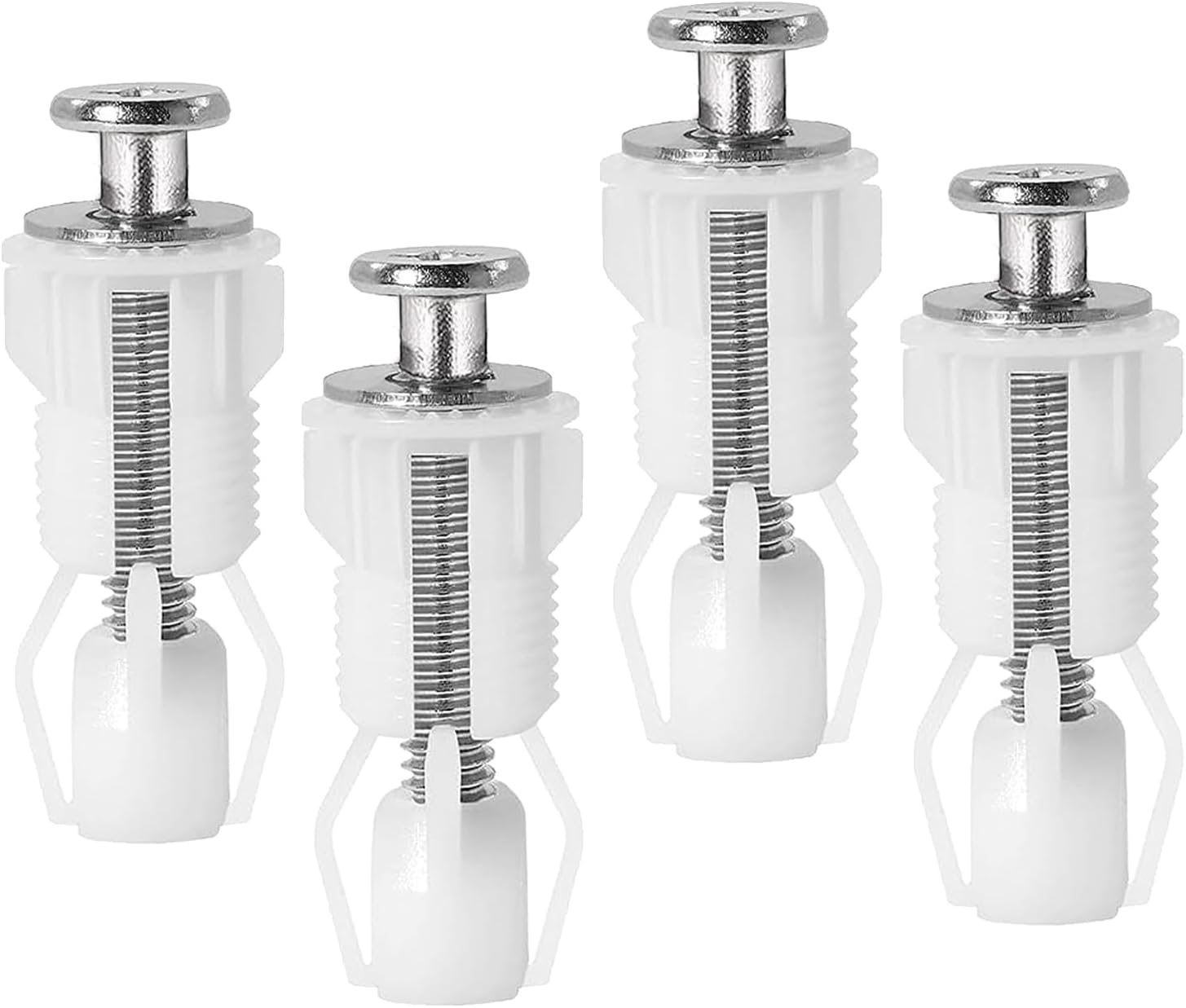 Wc Sitz Dubel 4 Stuck Kunststoff Und Stahl Selbstbefestigung Badezimmer Wei 39 Cm