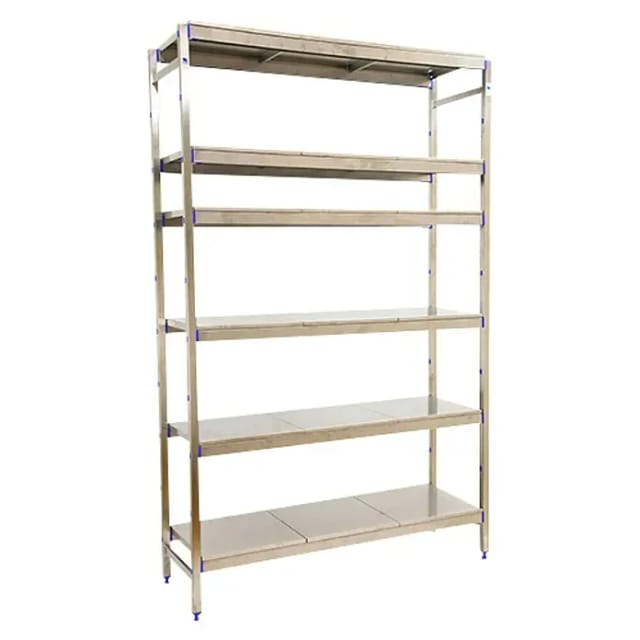 Simonrack Regal ohne Schrauben aus robustem Edelstahl