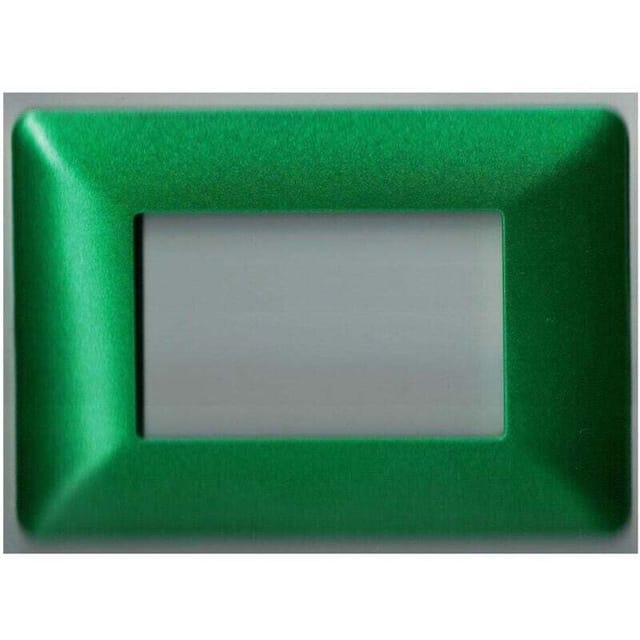 YMYNY ABS-Platten für Module der Matix-Serie, kompatibel mit Bticino 3, 4 und 6. Farbe: Grün, 3 Löcher.