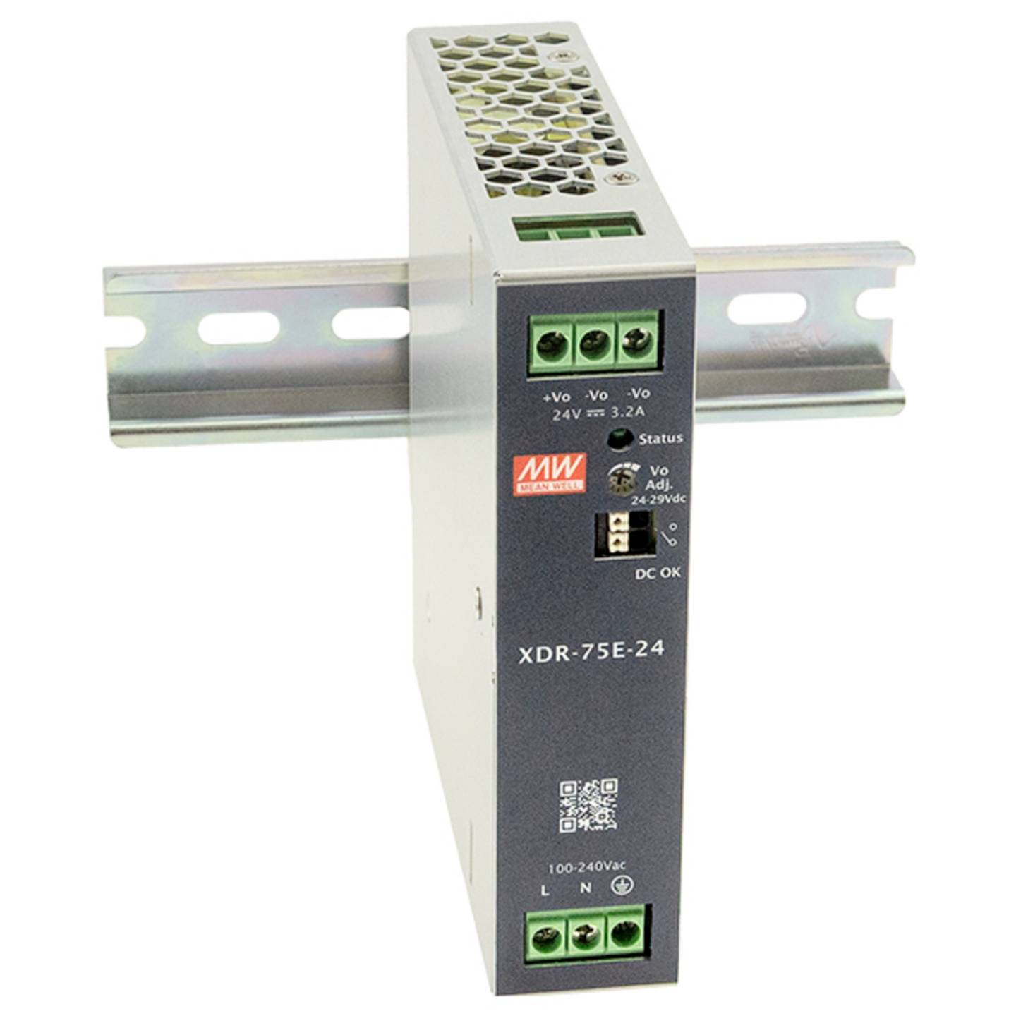 [neuwertig] B-ware Mean Well Xdr-75e-12 Hutschienen-netzteil Din-rail 12 V 6.3 A 75.6 W 1 St