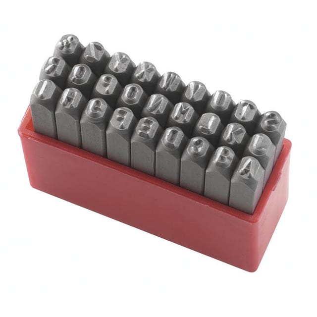 Satz stempel buchstaben 8 mm fuer markierung Fervi p012/l08