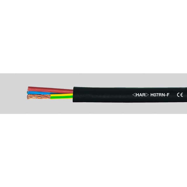 Helukabel - 37021 Gummischlauchleitung H07RN-F 2 x 2.5 mm² Schwarz 100 m