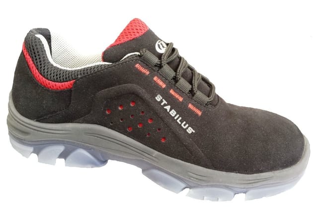 Weitere - Stabilus Sicherheitshalbschuh Eric Größe 45, S1P, schwarz/rot