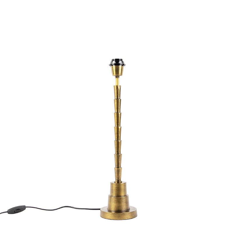 Art Deco Tischlampe Bronze Ohne Schirm - Pisos
