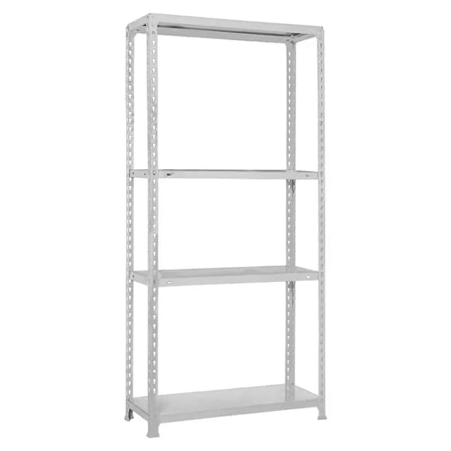 Simonrack Moderne Metallregal Weiß 4 Ablagen