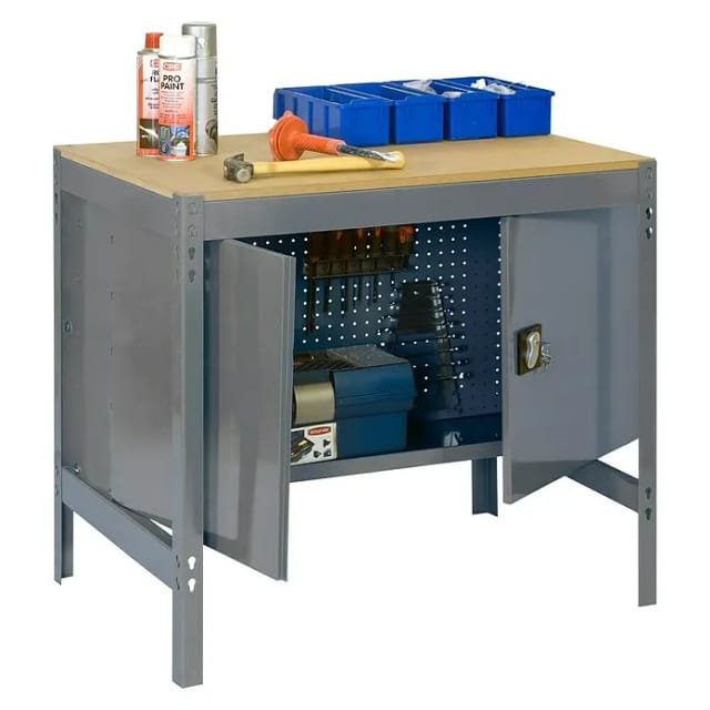 Sonderangebot - SimonRack - Werkbank-Bausatz 840x1200x750mm Belastung 600Kg - SIMONWORK BT0 LOCKER 1200 DARK GREY