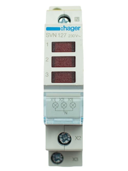 HAGER LED-Signalleuchte 3xrot 230VAC SVN127