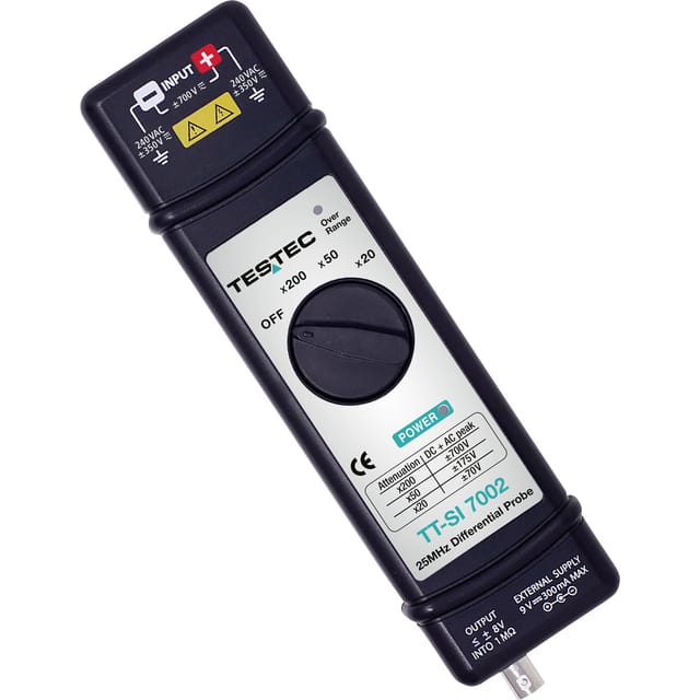 Testec - tt-si 7002 Differential-Tastkopf 25 MHz 20:1, 50:1, 200:1