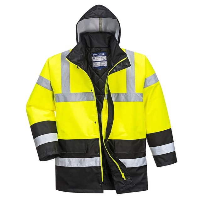 Parka HV Bicolore Gelb/Schwarz L
