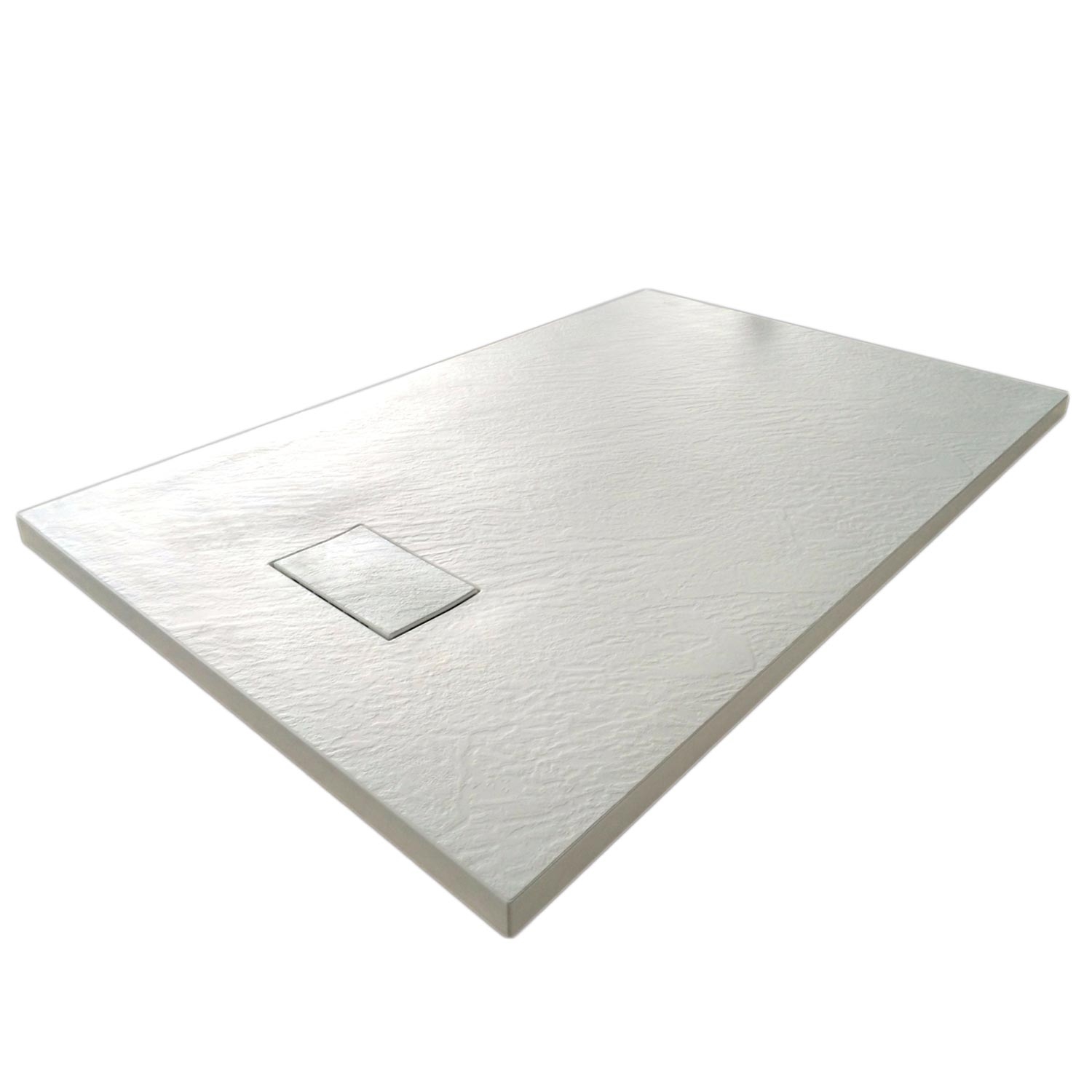 Duschtasse Weiss Steineffeckt Mod. Strong 90x180 Cm