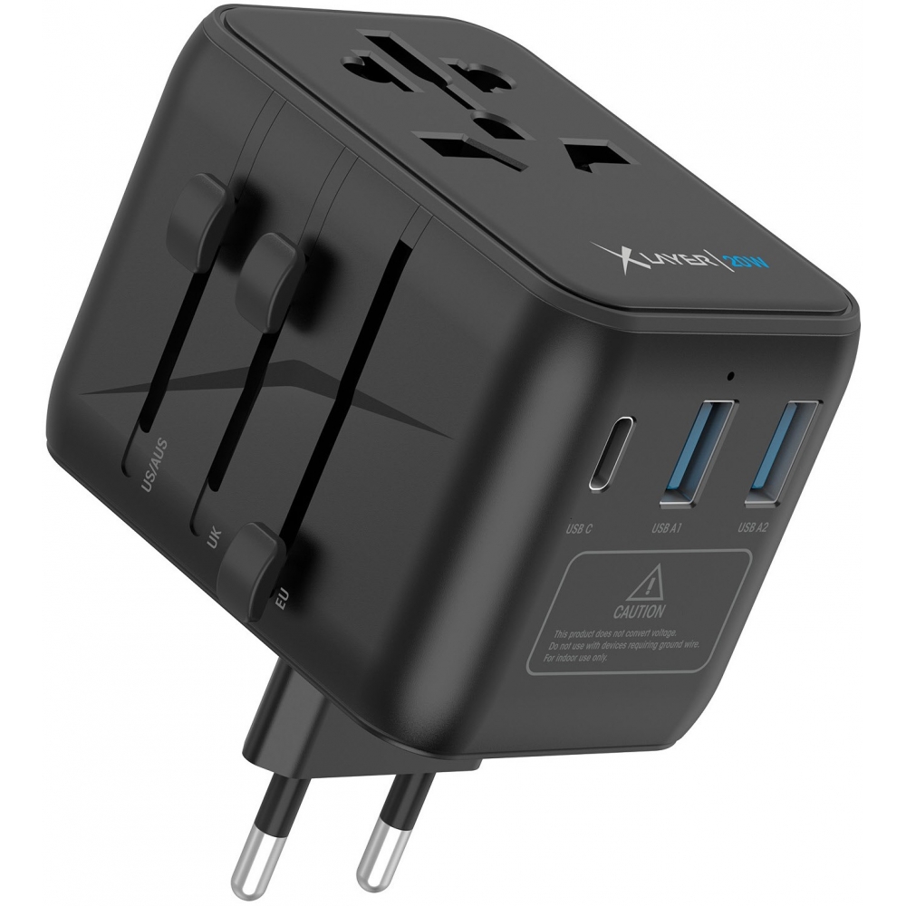 Xlayer Reisestecker Weltweit (20w) Schwarz
