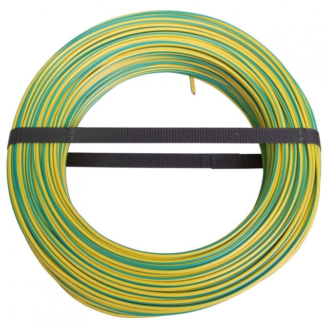 Nexans H07V-U elektrisches Kabel grün 2,5 mm² 100 m