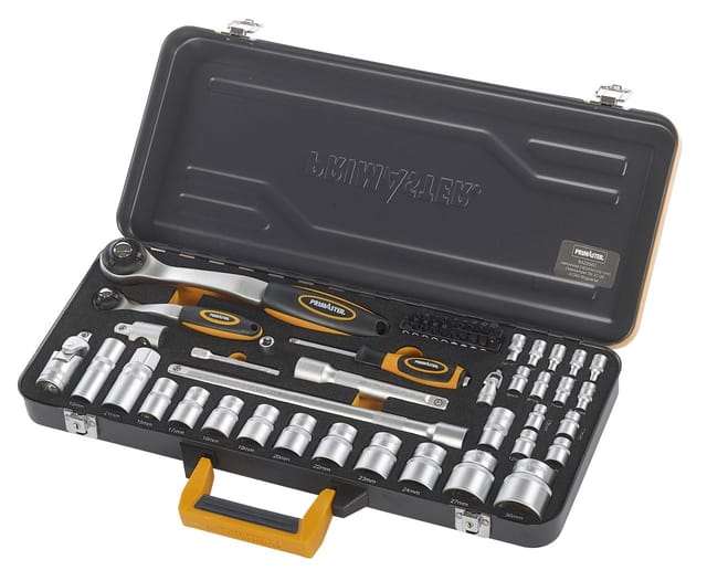 Primaster - Mechaniker-Steckschlüssel-Set 55 teilig 6,35mm Steckschlüsselsatz