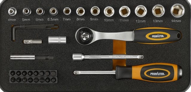 Mechaniker-Steckschlüssel-Set 6,35 mm 39 teilig - Primaster