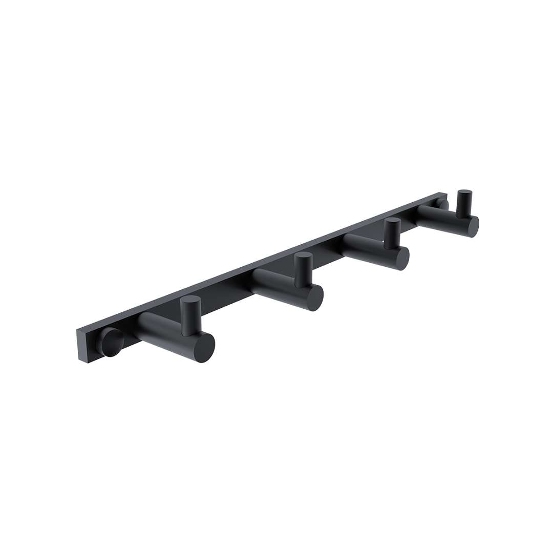 Nimco Bormo - Vierfachhaken, Schwarz Matt Brc 11104-90