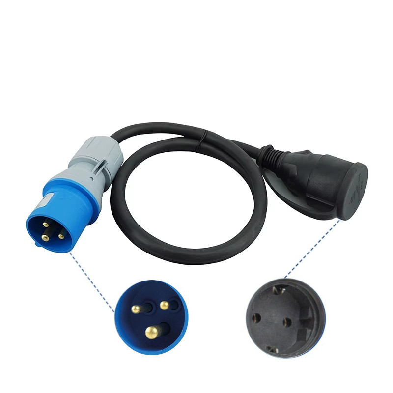 Kabeladapter Von Cee‑stecker Auf Schuko‑steckdose – Ip44 – 230 V / 16 A, 3g2,5, Für Wohnmobil, Wohnwagen Und Camping