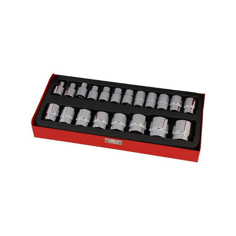 21-teiliges Set Sechskant-stecknüsse In Metallbox – 8 Mm–32 Mm – Neilsen Tools