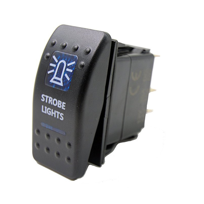 Knopf, Taste, Zum Einbau, Für Einmachglas, Warnleuchte, Blitzlichter, Notleuchte, Led-leuchten, 12 V - 24 V, Aufschrift Strobe L