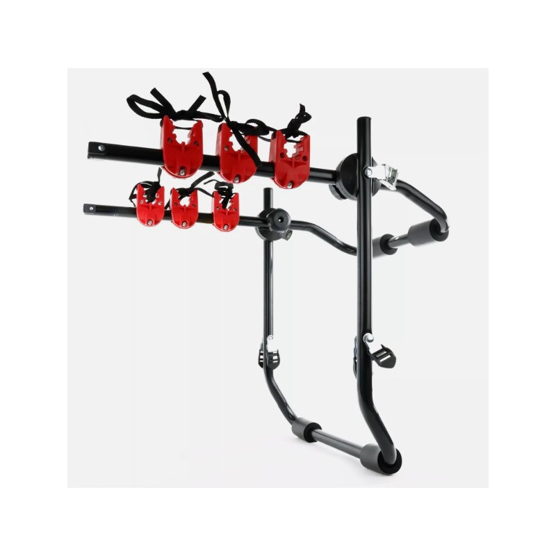 Universeller Fahrradträger Für 3 Fahrräder, Bis Zu 40 Kg Gesamtgewicht, Zur Montage An Der Heckklappe/am Kofferraum Eines Autos.