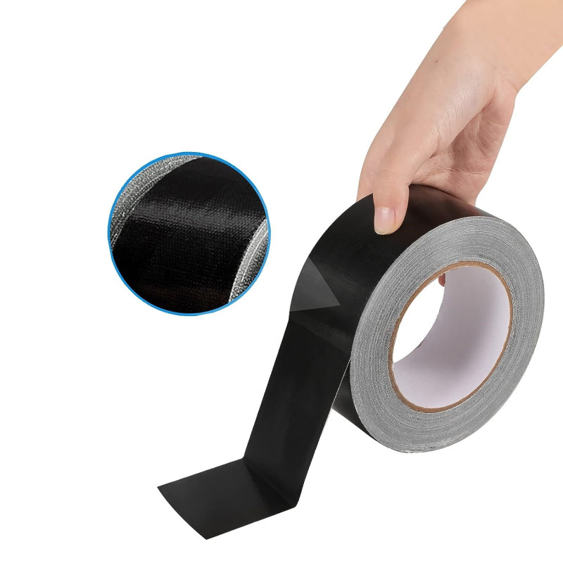 Universelles Klebeband — Schwarzes Planen-klebeband, 20 M X 50 Mm