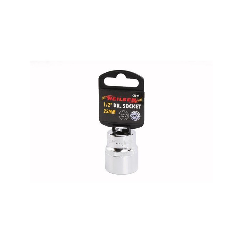 25 Mm - Stecknuss Chrom-vanadium Super Lock Für 1/2"-antrieb - Neilsen Tools