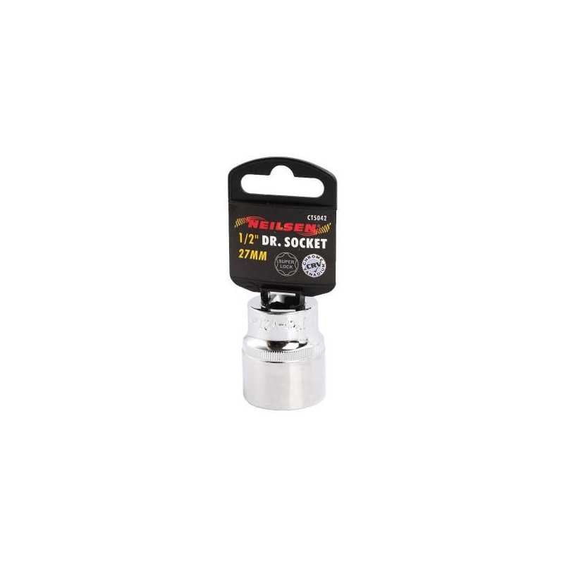27 Mm - Stecknuss Chrom-vanadium Super Lock Für 1/2-zoll-antrieb - Neilsen Tools