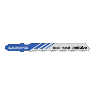 5 Stichsägeblätter 'basic metal' 51/ 2,0 mm, hss 25 Stk - Metabo