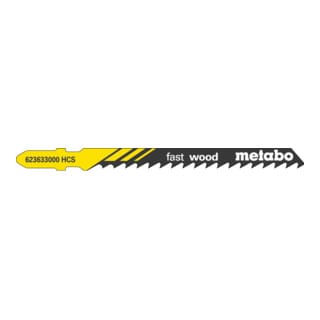 Metabo - 3 Stichsägeblätter 'fast wood' 74/ 4,0 mm, hcs 100 Stk