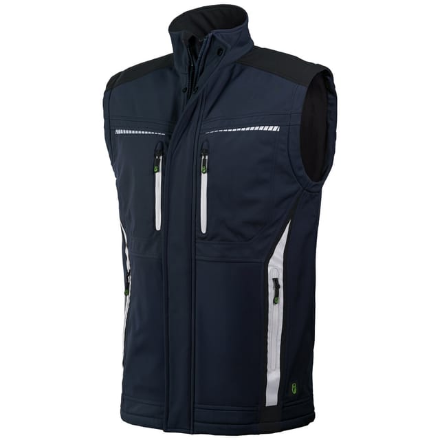 Leibwächter Softshell-Bodywarmer FLEXB Gr. 2XL marine/schwarz